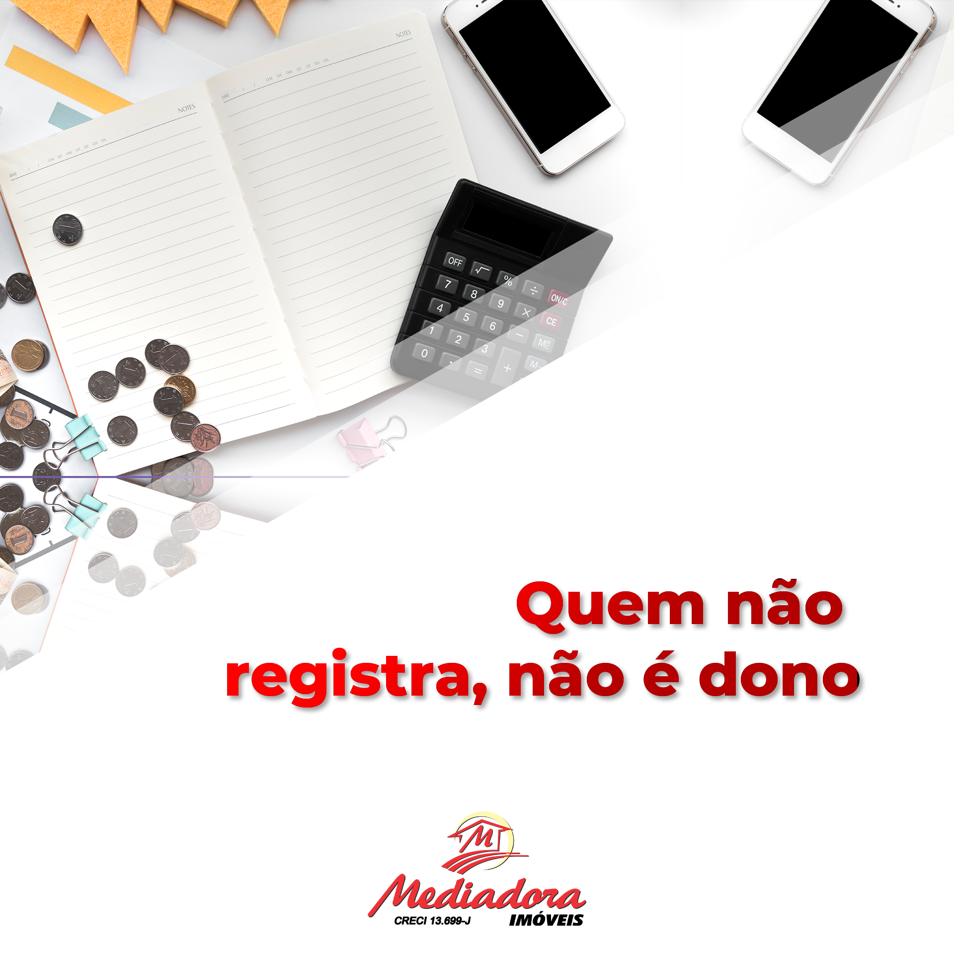 Quem não registra, não é dono